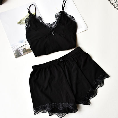 Ruffle Lace Short Set
